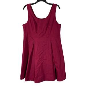 Torrid Woman’s Plus Size Burgundy Sateen Knee Length Dress - Size 20 - Formal